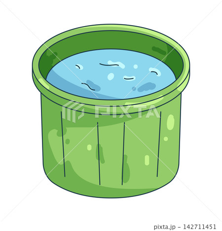 Illustration of small bucket Illustration of small bucket 142711451