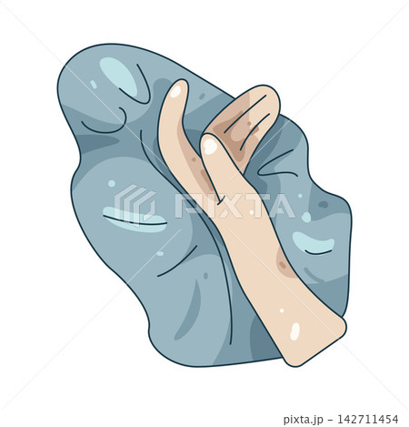 Illustration of towel use 142711454