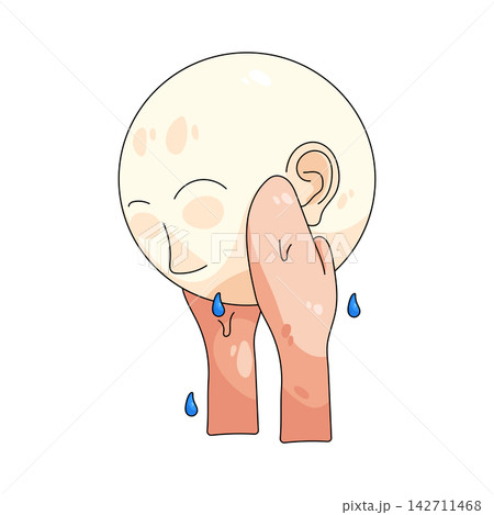 Illustration of ear cleaning 142711468