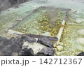 草津温泉　湯畑　湯けむりのたつ将軍御汲上の湯枠（群馬県吾妻郡草津町） 142712367