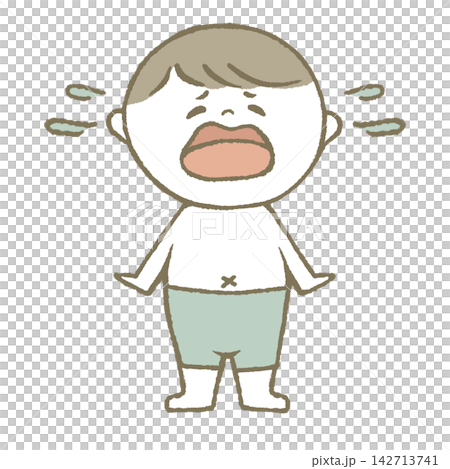 Child wearing a light blue swimsuit Child wearing a light blue swimsuit 142713741
