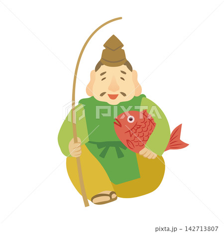 七福神の恵比寿神 七福神の恵比寿神 142713807