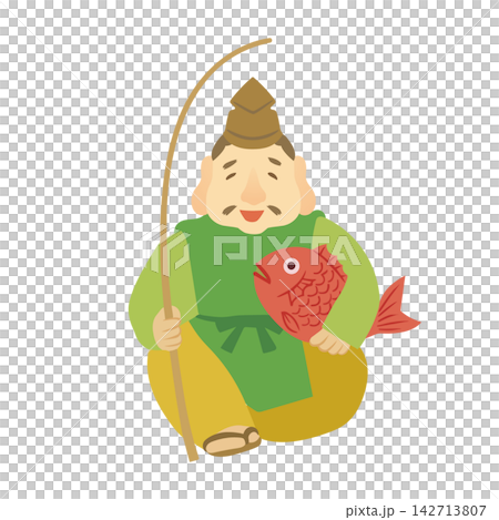 七福神の恵比寿神 七福神の恵比寿神 142713807