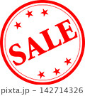 SALE - 「SALE（セール）」の文字の、よく目立つロゴマーク、セールPOP 142714326