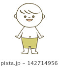水着を着た子供　黄色 142714956