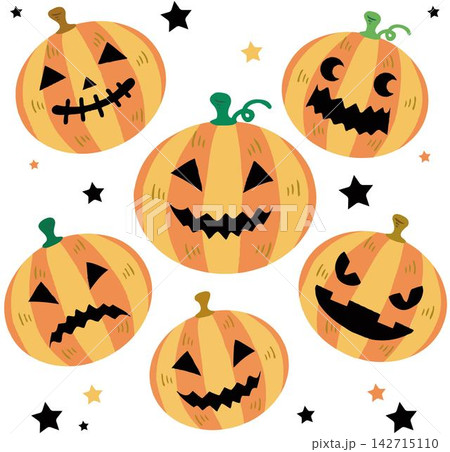 ハロウィン ジャックオランタン 飾り 10月 秋 かぼちゃ かわいい デザイン イラスト素材 ハロウィン ジャックオランタン 飾り 10月 秋 かぼちゃ かわいい デザイン イラスト素材 142715110