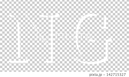 黒背景に白いNGの英字タイポグラフィ 黒背景に白いNGの英字タイポグラフィ 142715327