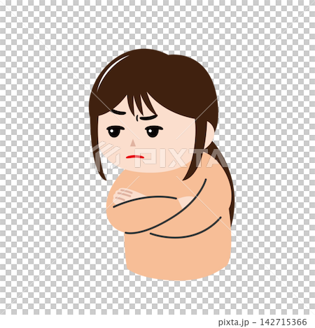 一幅年輕女子麵露懷疑神色的插圖。 一幅年輕女子麵露懷疑神色的插圖。 142715366