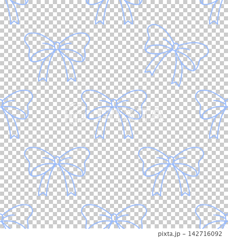 Seamless ribbon pattern, gift wrapping background, light blue. Seamless ribbon pattern, gift wrapping background, light blue. 142716092