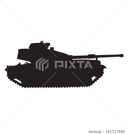 Tank silhouette 142717484