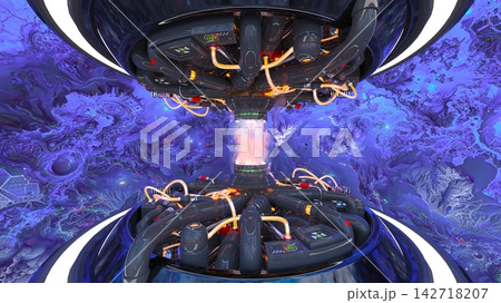 宇宙船内の風景 142718207