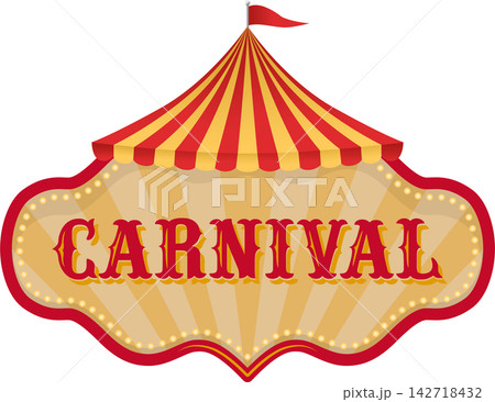 Carnival fun fair signage illustration 142718432