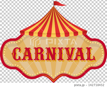 Carnival fun fair signage illustration Carnival fun fair signage illustration 142718432
