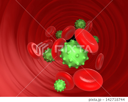 Virus in bloodstream Virus in bloodstream 142718744