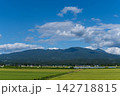 喜多方市側から望む雄大な磐梯山の風景 142718815