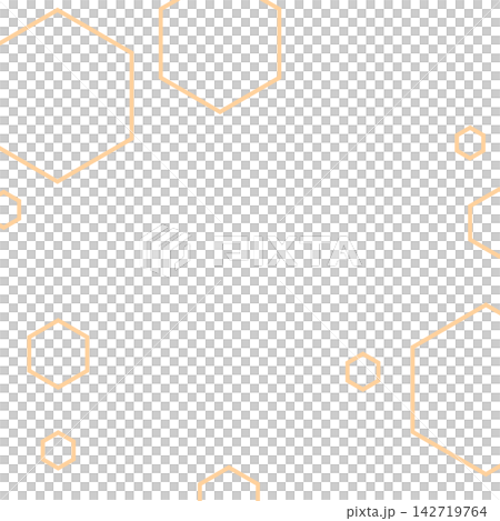 簡約六邊形背景框 / 幾何圖案背景,由大小不一的散落六邊形組成 簡約六邊形背景框 / 幾何圖案背景,由大小不一的散落六邊形組成 142719764