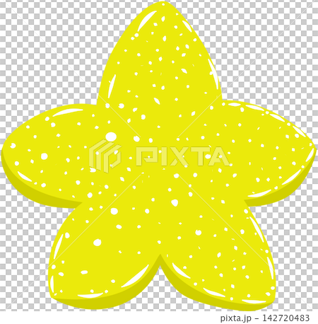 Yellow Star Gummy Candy Vector Yellow Star Gummy Candy Vector 142720483