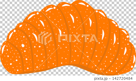Orange Wedge Gummy Candy Vector 142720484