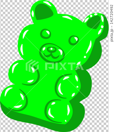 Green Gummy Bear Sweet Candy Vector Green Gummy Bear Sweet Candy Vector 142720492