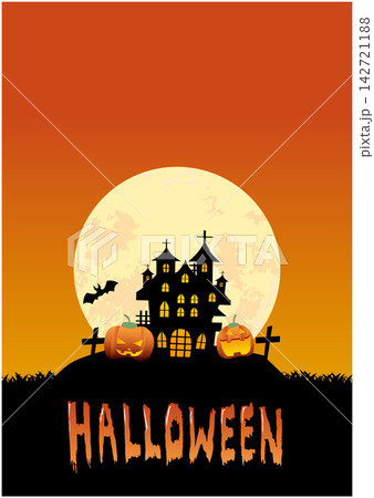 秋のハロウィンイラスト背景 秋のハロウィンイラスト背景 142721188