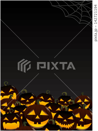 秋のハロウィンイラスト背景 秋のハロウィンイラスト背景 142721194