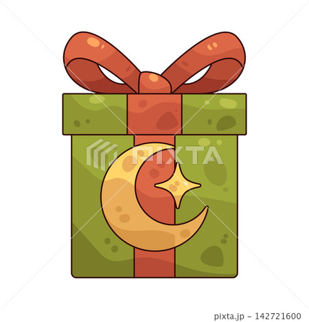 Illustration of Eid Gift Box Illustration of Eid Gift Box 142721600