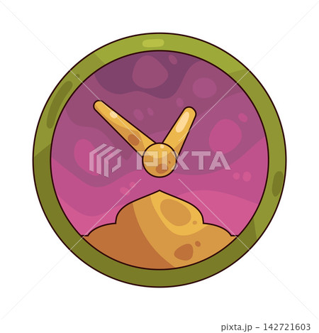 Illustration of Islamic Clock 142721603