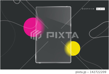 3d glassmorphism vector transparent background. 3d glassmorphism vector transparent background. 142722209