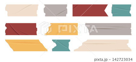 3d realistic masking tape strips, ripped texture 3d realistic masking tape strips, ripped texture 142723034