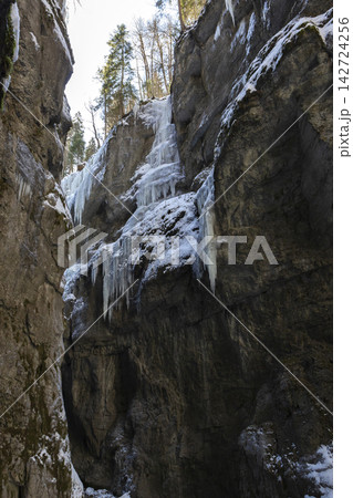 Partnachklamm or Partnach gorge in wintertime Partnachklamm or Partnach gorge in wintertime 142724256