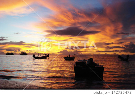 sunset at sea sunset at sea 142725472