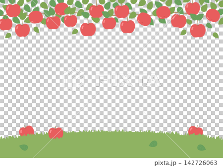 蘋果背景插圖，秋冬季食物插圖 142726063