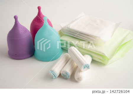 Sanitary hygiene set for women menstrual period cycle protection. Sanitary hygiene set for women menstrual period cycle protection. 142726104