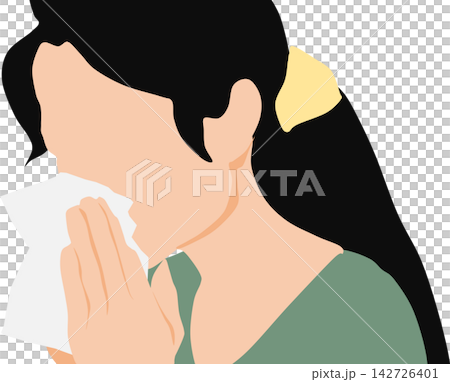 Illustration of hay fever Illustration of hay fever 142726401