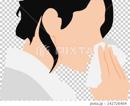 Illustration of hay fever Illustration of hay fever 142726404