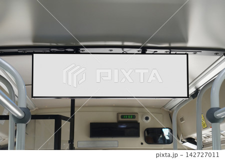 Bus Interior Advertising Billboard Mockup 142727011