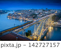 Porto Dom Luis I Bridge Blue Hour Train Light Blur Long Exposure 142727157