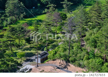 【黒沢湿原展望台】からの景色 (徳島県三好市) 【黒沢湿原展望台】からの景色 (徳島県三好市) 142727833