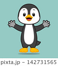 Vector image of a penguin 142731565