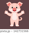 Vector image of a pig 142731566
