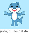 Vector image of a shark 142731567