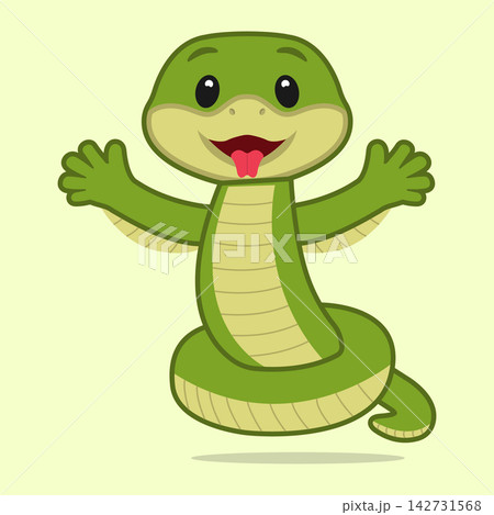 Vector image of a snake 142731568