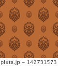 Vector pattern tribal parrot logo 142731573