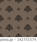 Vector pattern tribal penguin logo 142731574
