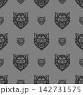 Vector pattern tribal pig logo 142731575