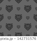 Vector pattern tribal rat logo 142731576
