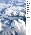 グリーンランドの雄大な氷河の空撮風景/Greenland Glacier Aerial View 142733370