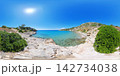 Rocky Aegean Sea Coast Near Athens, Greece, 360 VR Photo 8K 142734038