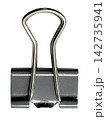 Black Metal Binder Clip Isolated on Transparent Background 142735941