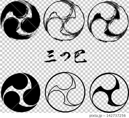 Various materials for the triple tomoe Various materials for the triple tomoe 142737256